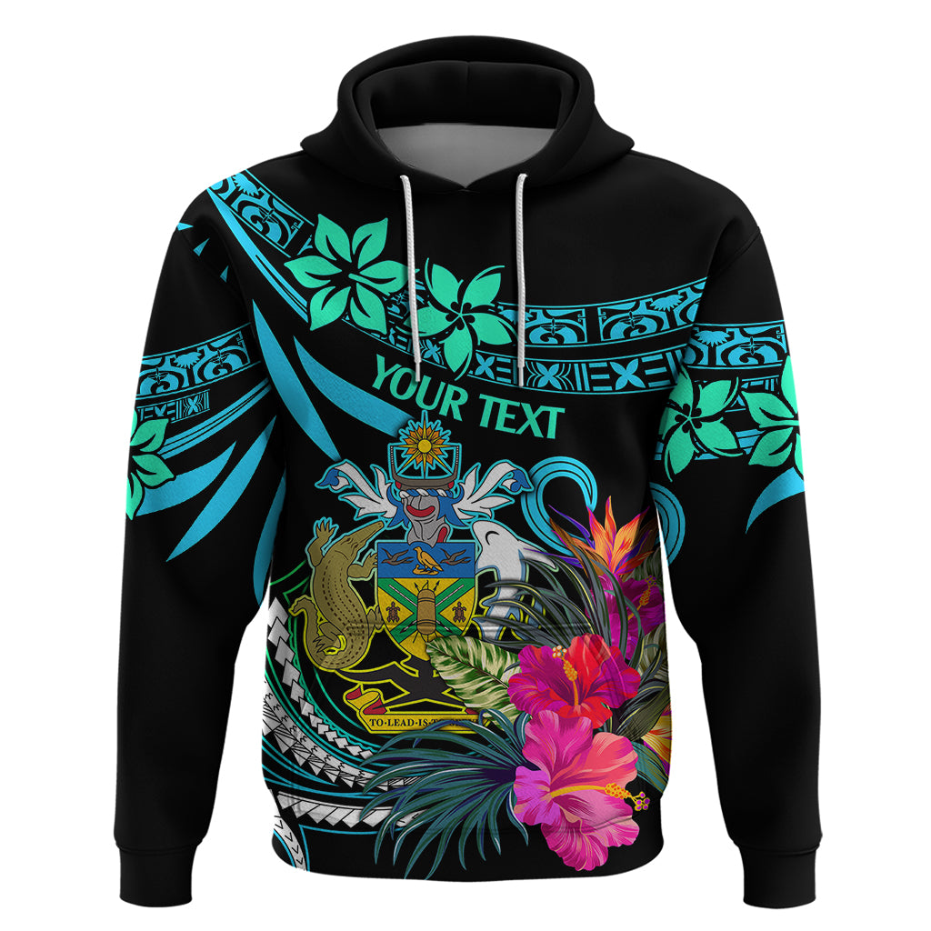 Custom Solomon Islands Hoodie Happy Independence Day LT9 Pullover Hoodie Blue - Polynesian Pride