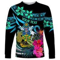 Custom Solomon Islands Long Sleeve Shirt Happy Independence Day LT9 Unisex Blue - Polynesian Pride