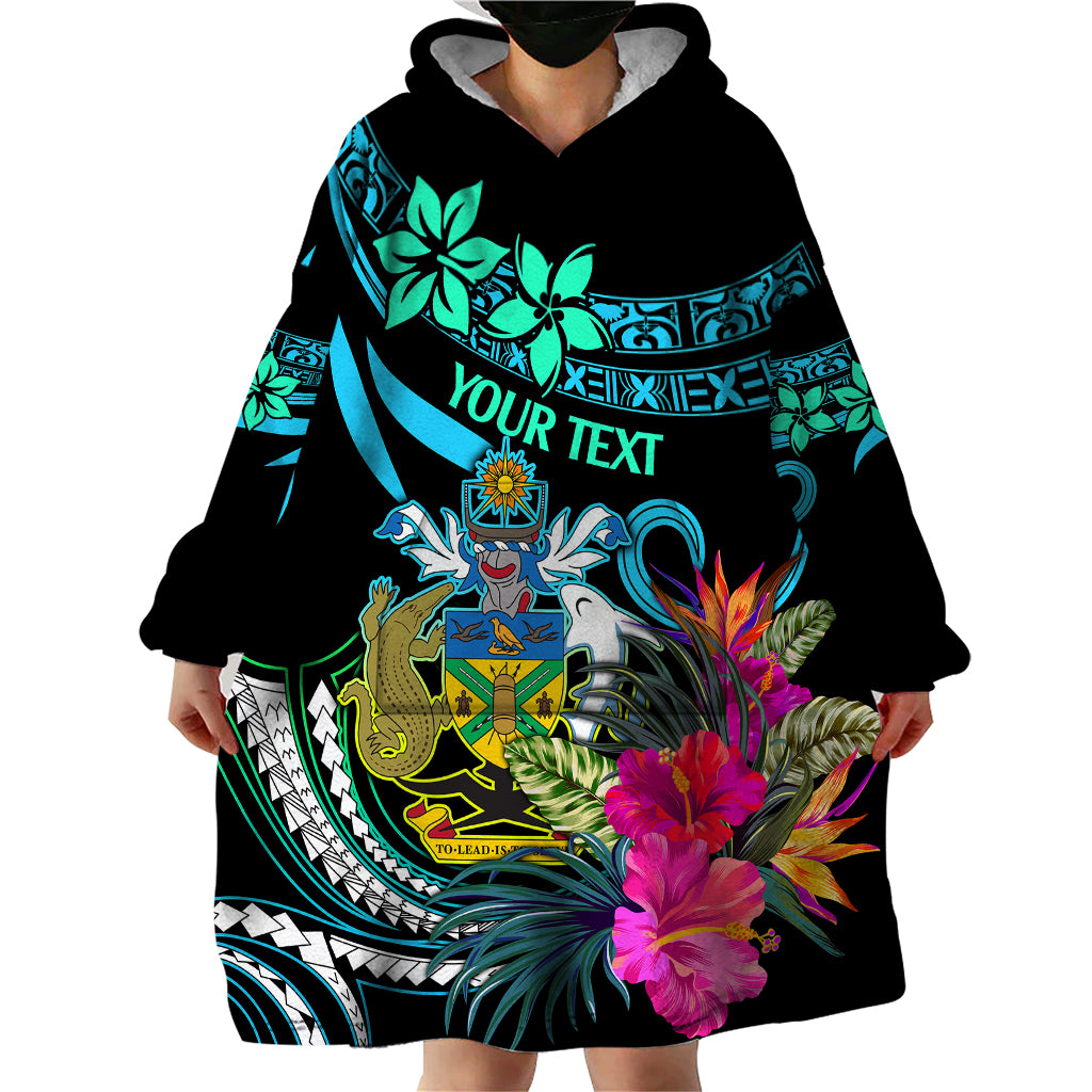 Custom Solomon Islands Wearable Blanket Hoodie Happy Independence Day LT9 - Polynesian Pride