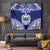 Personalised Samoa Coat Of Arms Tapestry With Polynesian Pattern Version