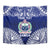 Personalised Samoa Coat Of Arms Tapestry With Polynesian Pattern Version
