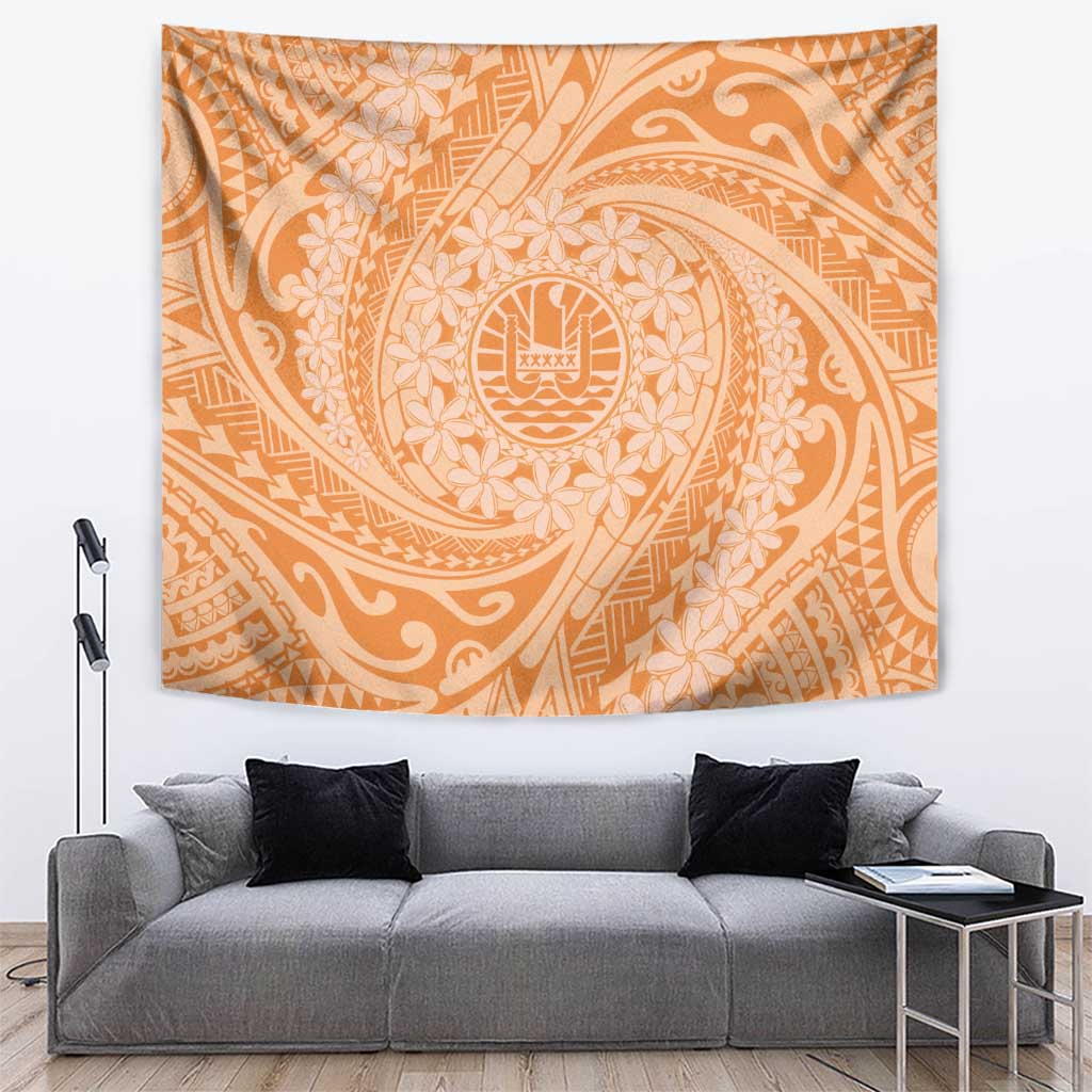 Tahitian Tiare Flower Tapestry Gold Polynesian Pattern LT9 Gold - Polynesian Pride