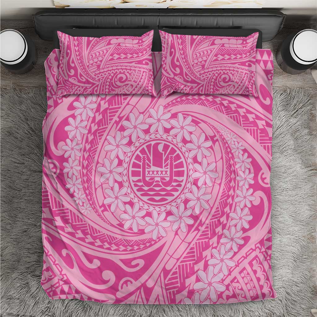 Tahitian Tiare Flower Bedding Set Pink Polynesian Pattern LT9 Pink - Polynesian Pride