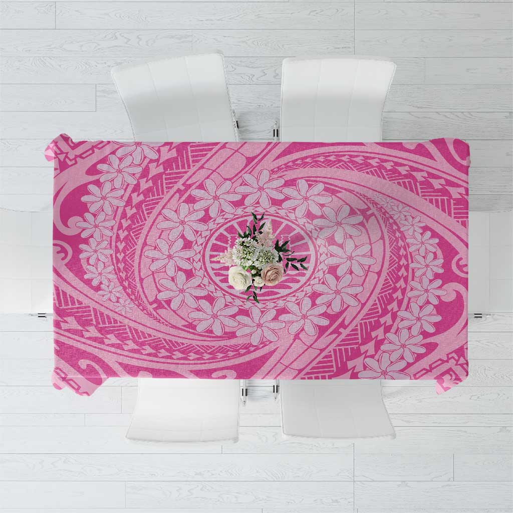 Tahitian Tiare Flower Tablecloth Pink Polynesian Pattern LT9 Pink - Polynesian Pride