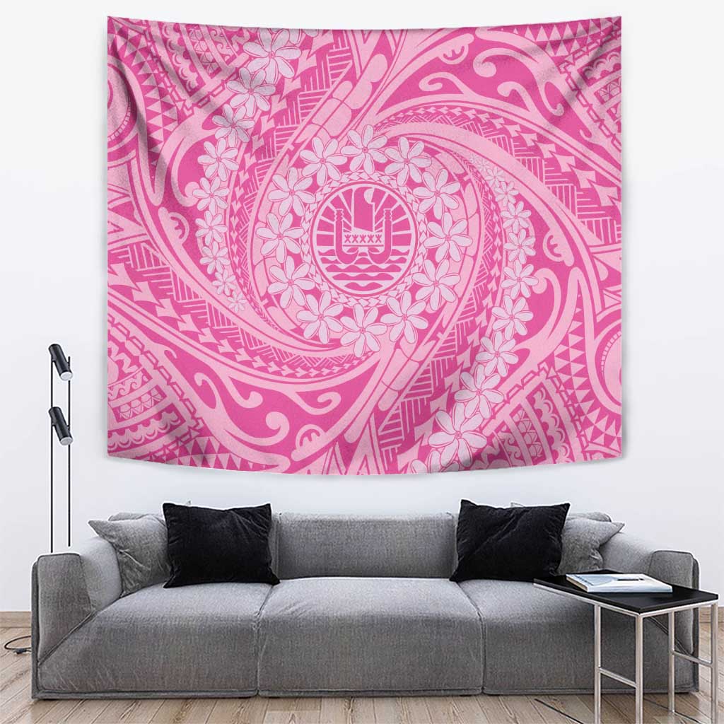 Tahitian Tiare Flower Tapestry Pink Polynesian Pattern LT9 Pink - Polynesian Pride