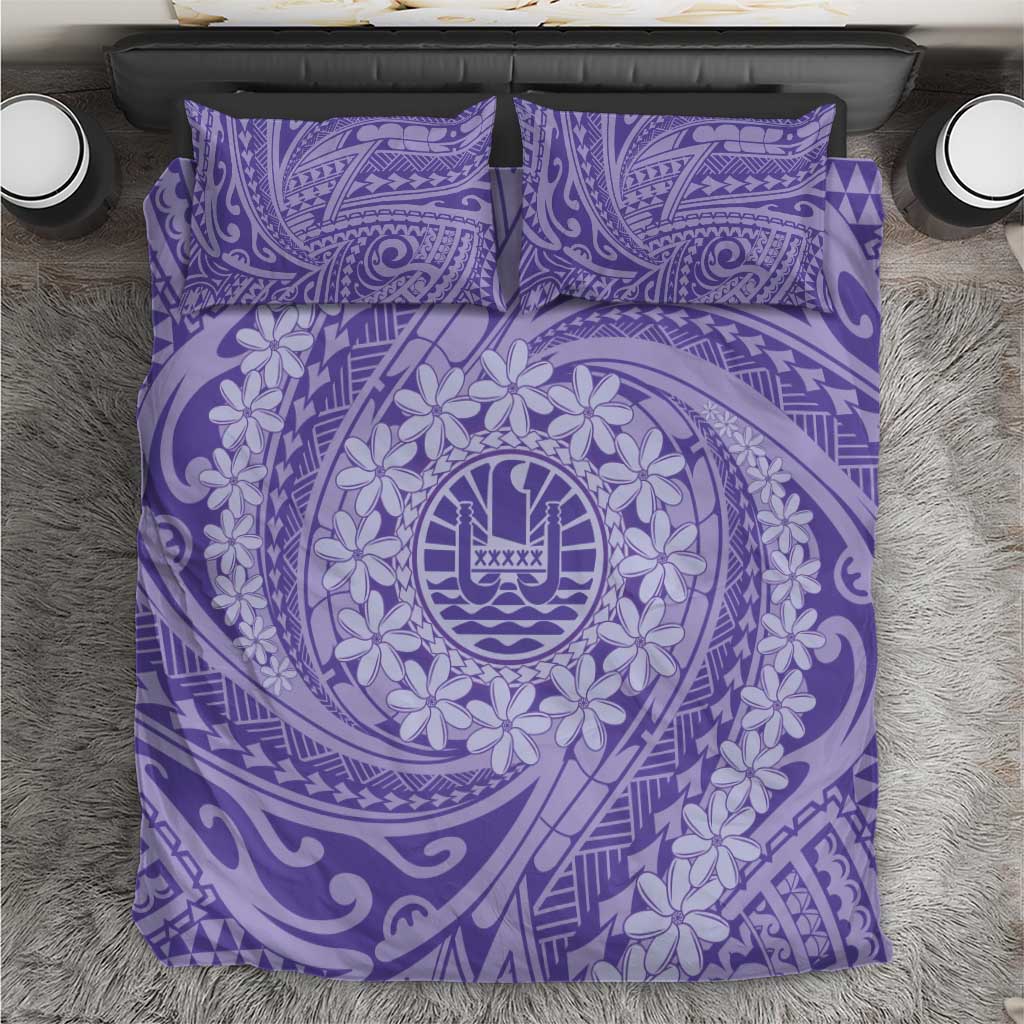 Tahitian Tiare Flower Bedding Set Violet Polynesian Pattern LT9 Violet - Polynesian Pride