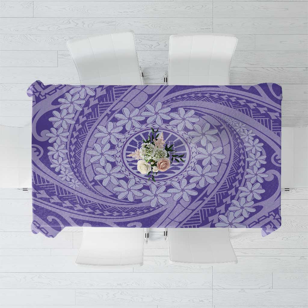 Tahitian Tiare Flower Tablecloth Violet Polynesian Pattern LT9 Violet - Polynesian Pride