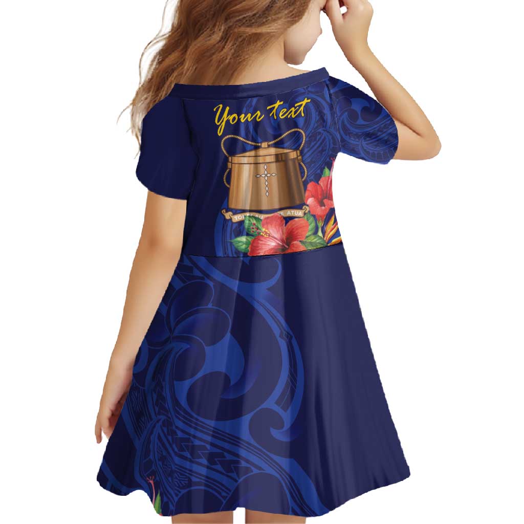 Personalised Tokelau Tropical Hibiscus Family Matching Tank Maxi Dress and Hawaiian Shirt With Polynesian Plumeria Tattoo LT9 - Polynesian Pride