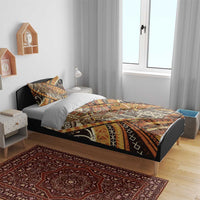 Hawaiian Style Tapa Bedding Set Vintage Seamless Pattern - Polynesian Pride