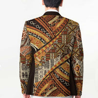 Hawaiian Style Tapa Blazer Vintage Seamless Pattern - Polynesian Pride