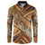 Hawaiian Style Tapa Button Sweatshirt Vintage Seamless Pattern - Polynesian Pride