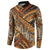 Hawaiian Style Tapa Button Sweatshirt Vintage Seamless Pattern - Polynesian Pride