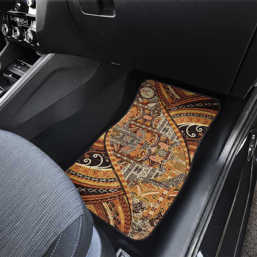 Hawaiian Style Tapa Car Mats Vintage Seamless Pattern - Polynesian Pride