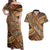 Hawaiian Style Tapa Couples Matching Off Shoulder Maxi Dress and Hawaiian Shirt Vintage Seamless Pattern - Polynesian Pride