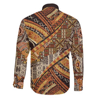 Hawaiian Style Tapa Family Matching Short Sleeve Bodycon Dress and Hawaiian Shirt Vintage Seamless Pattern LT9 - Polynesian Pride