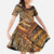 Hawaiian Style Tapa Family Matching Summer Maxi Dress and Hawaiian Shirt Vintage Seamless Pattern - Polynesian Pride