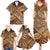 Hawaiian Style Tapa Family Matching Summer Maxi Dress and Hawaiian Shirt Vintage Seamless Pattern - Polynesian Pride