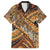 Hawaiian Style Tapa Family Matching Summer Maxi Dress and Hawaiian Shirt Vintage Seamless Pattern - Polynesian Pride