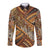 Hawaiian Style Tapa Long Sleeve Button Shirt Vintage Seamless Pattern - Polynesian Pride