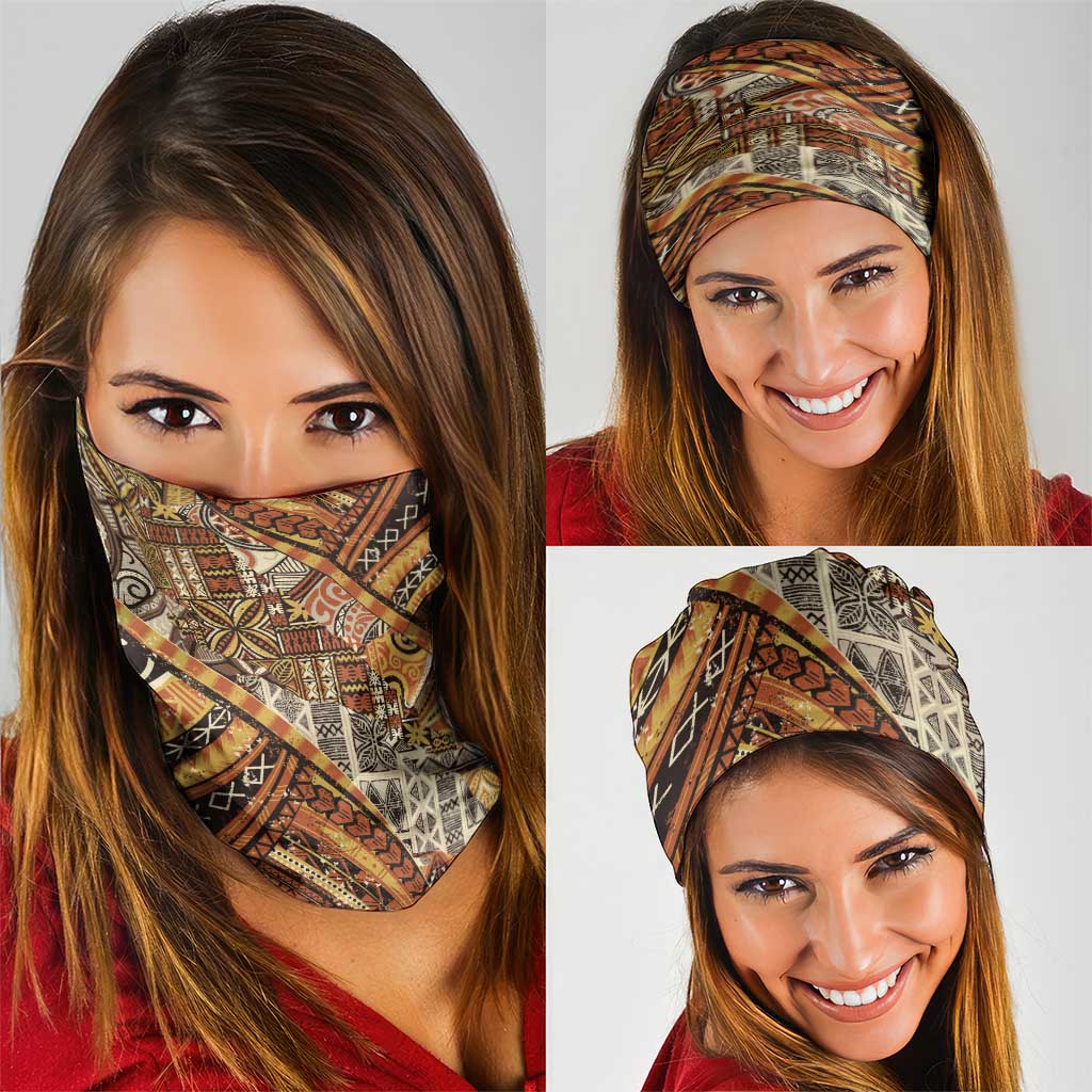 Hawaiian Style Tapa Neck Gaiter Vintage Seamless Pattern - Polynesian Pride