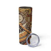 Hawaiian Style Tapa Skinny Tumbler Vintage Seamless Pattern - Polynesian Pride