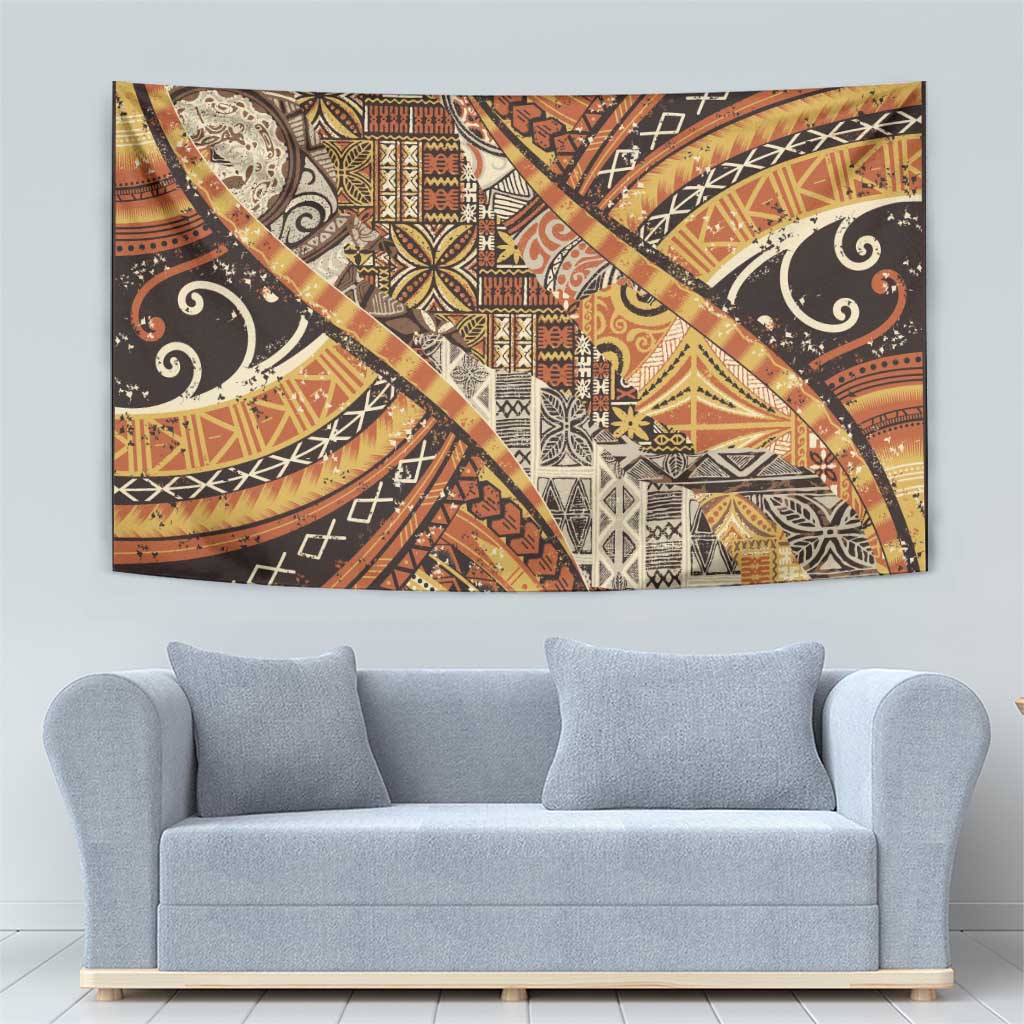 Hawaiian Style Tapa Tapestry Vintage Seamless Pattern - Polynesian Pride