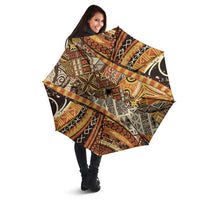 Hawaiian Style Tapa Umbrella Vintage Seamless Pattern - Polynesian Pride
