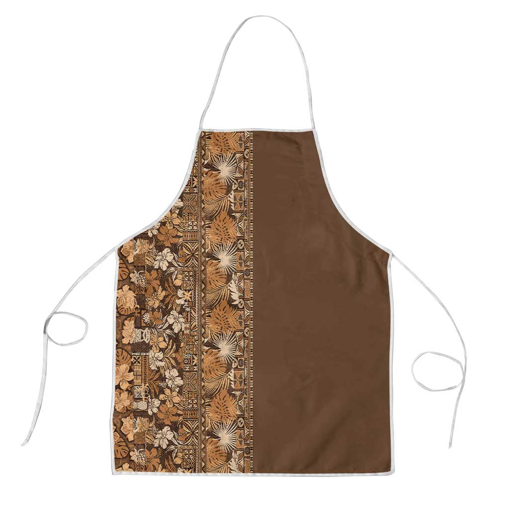 Hawaiian Tribal Elements Hibiscus Apron Gold Pattern LT9 Gold - Polynesian Pride