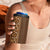 Hawaiian Tribal Elements Hibiscus 4 in 1 Can Cooler Tumbler Gold Pattern - Polynesian Pride