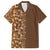 Hawaiian Tribal Elements Hibiscus Family Matching Summer Maxi Dress and Hawaiian Shirt Gold Pattern - Polynesian Pride