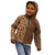 Hawaiian Tribal Elements Hibiscus Kid Hoodie Gold Pattern - Polynesian Pride