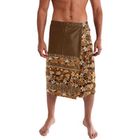 Hawaiian Tribal Elements Hibiscus Lavalava Gold Pattern - Polynesian Pride