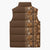 Hawaiian Tribal Elements Hibiscus Sleeveless Puffer Jacket Gold Pattern - Polynesian Pride