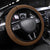 Hawaiian Tribal Elements Hibiscus Steering Wheel Cover Gold Pattern - Polynesian Pride