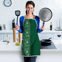 Hawaiian Tribal Elements Hibiscus Apron Green Pattern LT9 - Polynesian Pride
