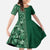 Hawaiian Tribal Elements Hibiscus Family Matching Summer Maxi Dress and Hawaiian Shirt Green Pattern - Polynesian Pride