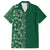 Hawaiian Tribal Elements Hibiscus Family Matching Summer Maxi Dress and Hawaiian Shirt Green Pattern - Polynesian Pride