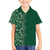 Hawaiian Tribal Elements Hibiscus Family Matching Summer Maxi Dress and Hawaiian Shirt Green Pattern - Polynesian Pride