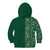 Hawaiian Tribal Elements Hibiscus Kid Hoodie Green Pattern - Polynesian Pride