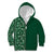 Hawaiian Tribal Elements Hibiscus Kid Hoodie Green Pattern - Polynesian Pride