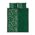 Hawaiian Tribal Elements Hibiscus Quilt Bed Set Green Pattern - Polynesian Pride