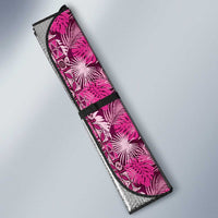 Hawaiian Tribal Elements Hibiscus Auto Sun Shade Pink Pattern - Polynesian Pride