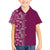 Hawaiian Tribal Elements Hibiscus Family Matching Summer Maxi Dress and Hawaiian Shirt Pink Pattern - Polynesian Pride
