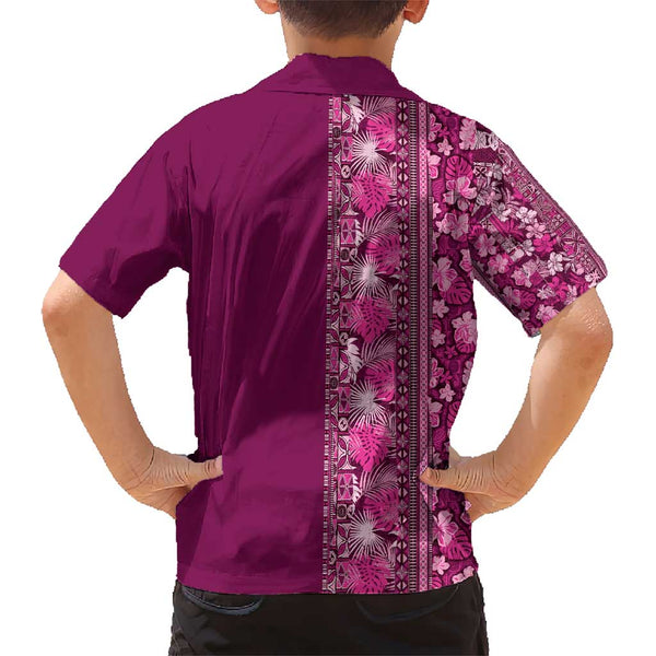 Northern Mariana Islands Hawaiian Shirt Tribal Polynesia Tropical Hibiscus Flower main image 1