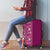Hawaiian Tribal Elements Hibiscus Luggage Cover Pink Pattern - Polynesian Pride