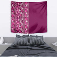 Hawaiian Tribal Elements Hibiscus Tapestry Pink Pattern - Polynesian Pride