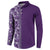 Hawaiian Tribal Elements Hibiscus Button Sweatshirt Purple Pattern - Polynesian Pride