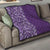 Hawaiian Tribal Elements Hibiscus Quilt Purple Pattern - Polynesian Pride