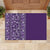 Hawaiian Tribal Elements Hibiscus Rubber Doormat Purple Pattern - Polynesian Pride