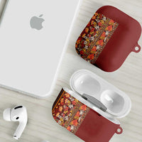 Hawaiian Tribal Elements Hibiscus AirPods Case Red Pattern - Polynesian Pride